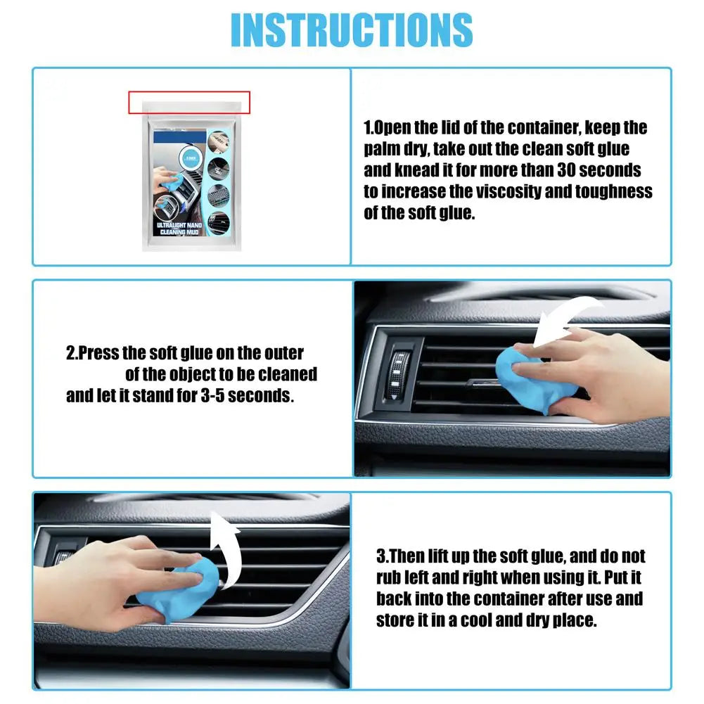 Car Cleaning Mud Auto Interior Computer Keyboard Dirt Clean Dust Remover Gel Car Wash Interior Cleaning Tools